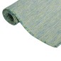 vidaXL Alfombra de exterior de tejido plano turquesa 140x200 cm vidaXL Alfombra de exterior de tejido plano turquesa 140x200 cm