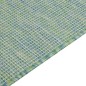 vidaXL Alfombra de exterior de tejido plano turquesa 140x200 cm vidaXL Alfombra de exterior de tejido plano turquesa 140x200 cm