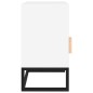 vidaXL Mesitas de noche 2 uds hierro y madera blanco 40x30x55,5 cm vidaXL Mesitas de noche 2 uds hierro y madera blanco 40x30x55,5 cm