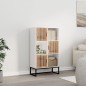 vidaXL Aparador alto madera contrachapada blanco 70x35x125 cm vidaXL Aparador alto madera contrachapada blanco 70x35x125 cm