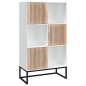 vidaXL Aparador alto madera contrachapada blanco 70x35x125 cm vidaXL Aparador alto madera contrachapada blanco 70x35x125 cm