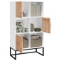 vidaXL Aparador alto madera contrachapada blanco 70x35x125 cm vidaXL Aparador alto madera contrachapada blanco 70x35x125 cm