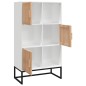 vidaXL Aparador alto madera contrachapada blanco 70x35x125 cm vidaXL Aparador alto madera contrachapada blanco 70x35x125 cm