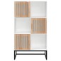 vidaXL Aparador alto madera contrachapada blanco 70x35x125 cm vidaXL Aparador alto madera contrachapada blanco 70x35x125 cm