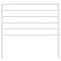 vidaXL Cabecero de metal blanco 75 cm