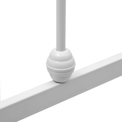 vidaXL Estructura de cama de metal blanco 140x200 cm