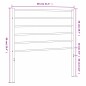 vidaXL Cabecero de metal blanco 75 cm
