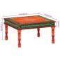 vidaXL Mesa de centro madera maciza de mango naranja pintada a mano vidaXL Mesa de centro madera maciza de mango naranja pintada a mano