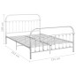 vidaXL Estructura de cama de metal blanco 140x200 cm vidaXL Estructura de cama de metal blanco 140x200 cm