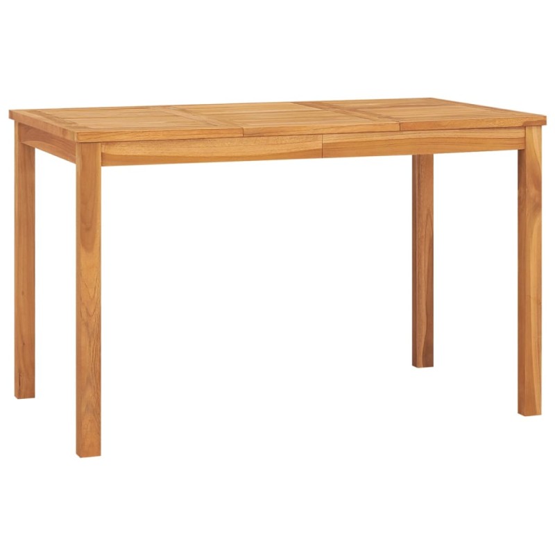 vidaXL Mesa de comedor de jardín madera maciza de teca 120x70x77 cm vidaXL Mesa de comedor de jardín madera maciza de teca 120x70x77 cm