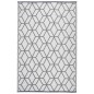 Esschert Design Alfombra de exterior 180x121 cm gris y blanco OC25 Esschert Design Alfombra de exterior 180x121 cm gris y blanco OC25