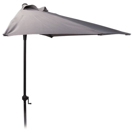 ProGarden Sombrilla semicircular gris claro 250 cm