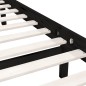 vidaXL Estructura de cama madera maciza de pino negro 75x190 cm vidaXL Estructura de cama madera maciza de pino negro 75x190 cm