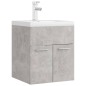 vidaXL Mueble con lavabo madera de ingeniería gris hormigón vidaXL Mueble con lavabo madera de ingeniería gris hormigón