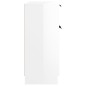vidaXL Aparador de madera contrachapada blanco brillante 60x30x70 cm vidaXL Aparador de madera contrachapada blanco brillante 60x30x70 cm
