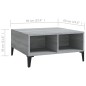 vidaXL Mesa de centro madera de ingeniería gris Sonoma 60x60x30 cm vidaXL Mesa de centro madera de ingeniería gris Sonoma 60x60x30 cm