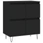 vidaXL Aparadores 2 uds madera contrachapada negro vidaXL Aparadores 2 uds madera contrachapada negro