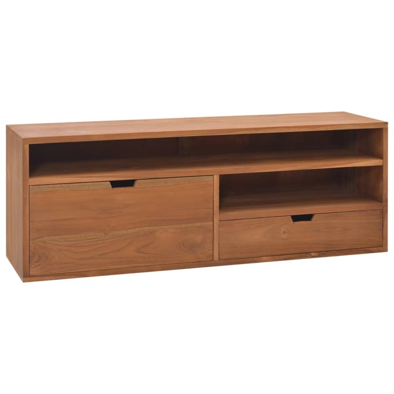 vidaXL Mueble de TV madera maciza de teca 110x30x40 cm vidaXL Mueble de TV madera maciza de teca 110x30x40 cm