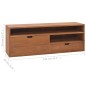 vidaXL Mueble de TV madera maciza de teca 110x30x40 cm vidaXL Mueble de TV madera maciza de teca 110x30x40 cm