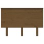 vidaXL Cabecero de cama madera maciza de pino marrón miel 124x6x82,5cm vidaXL Cabecero de cama madera maciza de pino marrón miel 124x6x82,5cm