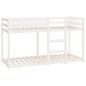 vidaXL Litera de madera maciza de pino blanco 75x190 cm vidaXL Litera de madera maciza de pino blanco 75x190 cm
