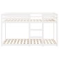 vidaXL Litera de madera maciza de pino blanco 75x190 cm vidaXL Litera de madera maciza de pino blanco 75x190 cm