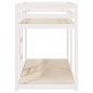 vidaXL Litera de madera maciza de pino blanco 75x190 cm vidaXL Litera de madera maciza de pino blanco 75x190 cm