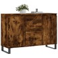 vidaXL Aparador de madera de ingeniería roble ahumado 104x35x70 cm vidaXL Aparador de madera de ingeniería roble ahumado 104x35x70 cm