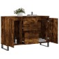 vidaXL Aparador de madera de ingeniería roble ahumado 104x35x70 cm vidaXL Aparador de madera de ingeniería roble ahumado 104x35x70 cm