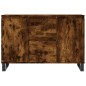 vidaXL Aparador de madera de ingeniería roble ahumado 104x35x70 cm vidaXL Aparador de madera de ingeniería roble ahumado 104x35x70 cm