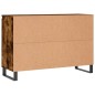 vidaXL Aparador de madera de ingeniería roble ahumado 104x35x70 cm vidaXL Aparador de madera de ingeniería roble ahumado 104x35x70 cm