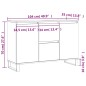 vidaXL Aparador de madera de ingeniería roble ahumado 104x35x70 cm vidaXL Aparador de madera de ingeniería roble ahumado 104x35x70 cm