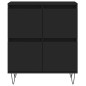 vidaXL Aparadores 2 uds madera contrachapada negro vidaXL Aparadores 2 uds madera contrachapada negro