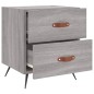 vidaXL Mesitas noche 2 uds madera ingeniería gris Sonoma 40x35x47,5 cm vidaXL Mesitas noche 2 uds madera ingeniería gris Sonoma 40x35x47,5 cm