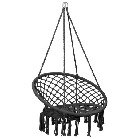 vidaXL Silla colgante hamaca columpio 80 cm antracita