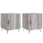 vidaXL Mesitas noche 2 uds madera ingeniería gris Sonoma 40x40x50 cm vidaXL Mesitas noche 2 uds madera ingeniería gris Sonoma 40x40x50 cm