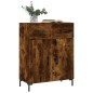 vidaXL Aparador de madera de ingeniería roble ahumado 69,5x34x90 cm vidaXL Aparador de madera de ingeniería roble ahumado 69,5x34x90 cm