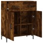 vidaXL Aparador de madera de ingeniería roble ahumado 69,5x34x90 cm vidaXL Aparador de madera de ingeniería roble ahumado 69,5x34x90 cm