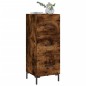 vidaXL Aparador madera de ingeniería roble ahumado 34,5x34x90 cm vidaXL Aparador madera de ingeniería roble ahumado 34,5x34x90 cm