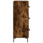 vidaXL Aparador madera de ingeniería roble ahumado 34,5x34x90 cm vidaXL Aparador madera de ingeniería roble ahumado 34,5x34x90 cm