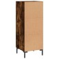 vidaXL Aparador madera de ingeniería roble ahumado 34,5x34x90 cm vidaXL Aparador madera de ingeniería roble ahumado 34,5x34x90 cm
