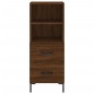 vidaXL Aparador madera de ingeniería marrón roble 34,5x34x90 cm vidaXL Aparador madera de ingeniería marrón roble 34,5x34x90 cm