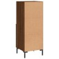 vidaXL Aparador madera de ingeniería marrón roble 34,5x34x90 cm vidaXL Aparador madera de ingeniería marrón roble 34,5x34x90 cm
