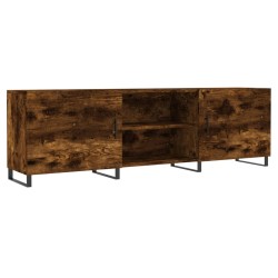 vidaXL Mueble de TV madera de ingeniería roble ahumado 150x30x50 cm