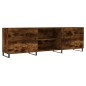 vidaXL Mueble de TV madera de ingeniería roble ahumado 150x30x50 cm