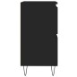 vidaXL Aparadores 2 uds madera contrachapada negro vidaXL Aparadores 2 uds madera contrachapada negro