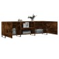 vidaXL Mueble de TV madera de ingeniería roble ahumado 150x30x50 cm