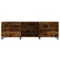 vidaXL Mueble de TV madera de ingeniería roble ahumado 150x30x50 cm
