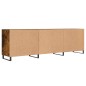 vidaXL Mueble de TV madera de ingeniería roble ahumado 150x30x50 cm