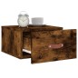 vidaXL Mesitas de noche de pared 2 uds color roble ahumado 35x35x20 cm vidaXL Mesitas de noche de pared 2 uds color roble ahumado 35x35x20 cm